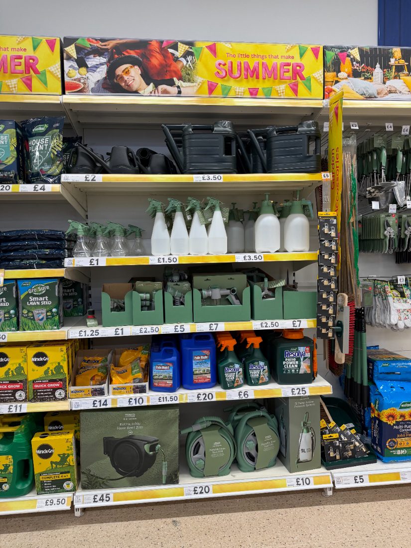 Tesco summer gardening range