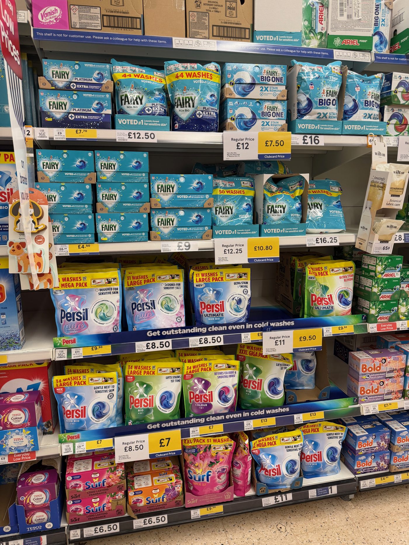 Tesco household aisle, 2026 — read by Themis